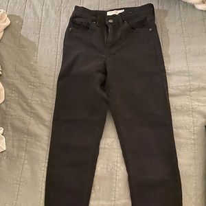 Top shop super high waisted petite black jeans